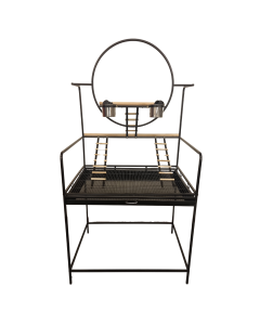 Topmast Papegaaienstandaard Rio - Antraciet - 74 x 104 x 157 cm