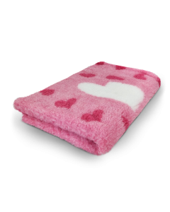 Vet Bed Big Heart - Pink - Non-Slip Dog Mat
