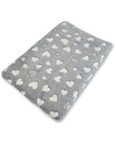 Wellness Hondenmat - Hearts - Microvezel Fleece