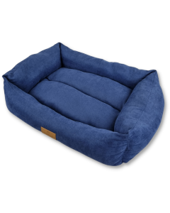 Topmast Hondenmand - Velours Comfort Line - Navy - Maat M - 62 x 44 x 22 cm