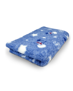 Vet Bed Christmas - Blauw - Antislip Hondenmat