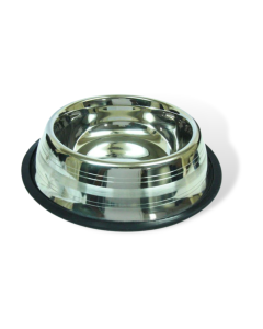 Voerbak Silver Touch, antislip voerbak, RVS voerbak