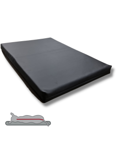 Topmast Orthopedic Loungebed  Leatherlook Black