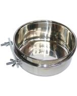 Stainless Steel Feeding Bowl with Clampholder for Dog Cage
