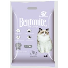 Ultra klontvormende minerale kattenbakvulling Bentonite Lavendel voor katten