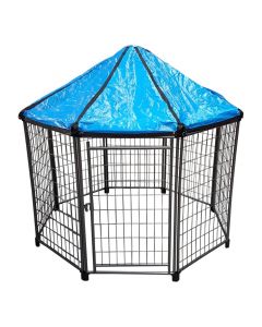 Topmast Puppy Playpen Strong - Anthracite - 8 parts 60 cm - 107 cm High + Roof