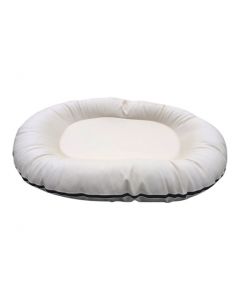 Topmast Mega XL Dog Bed Faux Leather - Cream -123 x 85 cm
