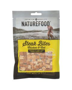 Naturefood Steak Bites - Kip en Kabeljauw - 100% Natuurlijke Hondensnacks