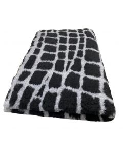 Vet Bed Blocks Grey Black - Non Slip Dog Mat