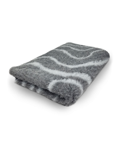 Vet Bed Waves - Anthracite & Grey - Non Slip Dog Mat