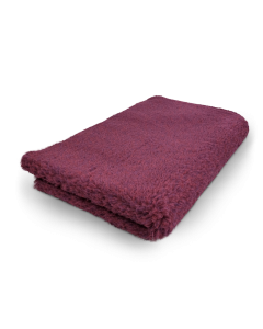 Vet Bed Heather Red Plain - Non Slip Dog Mat