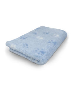Vet Bed Pawmix -  Light Blue, Blue & White - Non-Slip Dog Mat