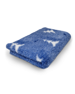 Vet Bed Starry Pine - Non Slip Dog Mat - Blue