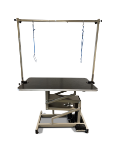 Topmast Grooming Table Electric - Michigan - 110 x 60 cm - > 100 Kilos - Black Table Top