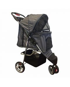 Hondenbuggy Antraciet grijs - 3 Wielen