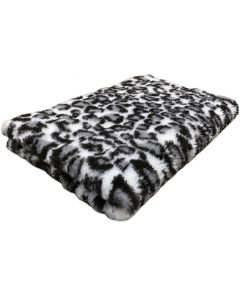 Vet Bed - Leopard - Grey - Non Slip