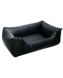 Topmast Dog Sofa Leatherlook Black 80 x 60 cm