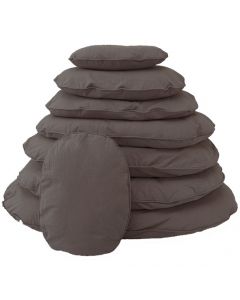 Topmast dog Cushion Oval + zipper - Taupe Brown