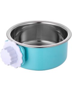 Topmast Dog Food Bowl - Stainless Steel - Blue