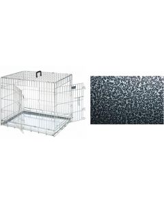 Topmast Dog Cage Premium Black Silver Coating