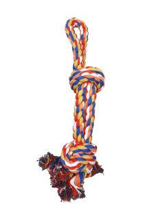 Kauwkatoen knoop dubbel XLarge 40 cm