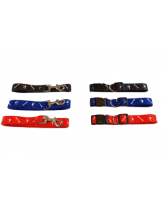 Puppy Collar and Lead Set 3 Colours