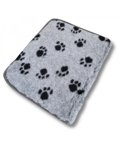 Vet Bed Economy - Topped off - Grey Pawprint