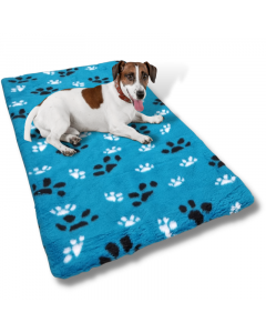 Dogbed for Dogcage Teddy Turkois with Paws