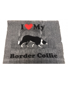 Vet Bed - I Love My Border collie - anti-slip