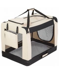 Topmast Soft Dog Crate - Beige - Foldable