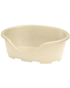 Perla Dog Basket Plastic Ivory Cream