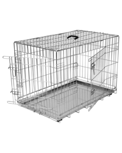 Topmast Dog Cage - 2 doors - Sinc- Metal tray