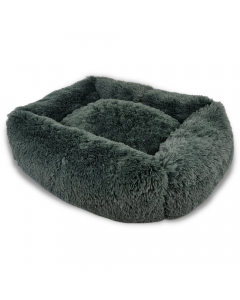 Topmast Fluffy Lounge Series - Dog Bed - Plush Pet Bed - Anthracite