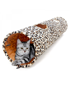 Topmast Leopard Kattentunnel - Speeltunnel 120 x 25 CM