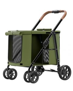 Topmast Hondenbuggy Free life olijfgroen -Max. 25 Kilo