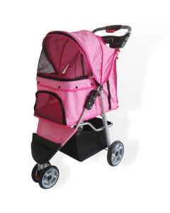 Topmast Hondenbuggy Modern - Roze - 3 Wielen