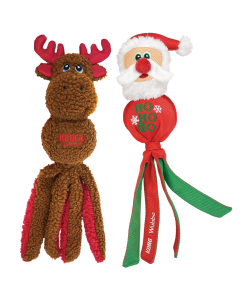 KONG Christmas Wubba - Santa Reindeer - Mixed Colors