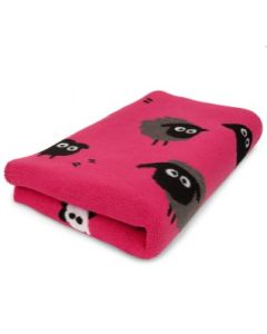 Vet Bed Farm Animals - Woolly Sheep - Antislip Hondenmat - Cerise