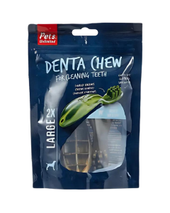 Pets Unlimited Denta Chew - Kip en Aardappel - 2 Stuks - 100% Glutenvrij - L