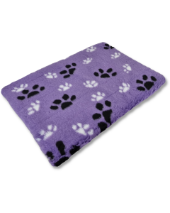 Topmast Dog Crate Cushion Teddybont - Violet with Paws