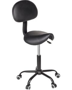 Topmast Louise Grooming Chair - Adjustable - Barber Stool with Backrest